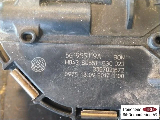 Volkswagen GOLF, E-GOLF VII 2013-20 Ablaktörlő motor, szélvédő nézet 3