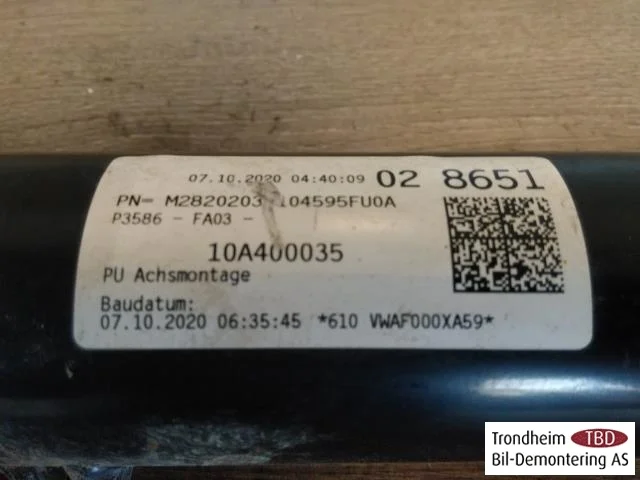 Volkswagen ID.3 2021- Amortizor tip McPherson, față stânga vedere 4