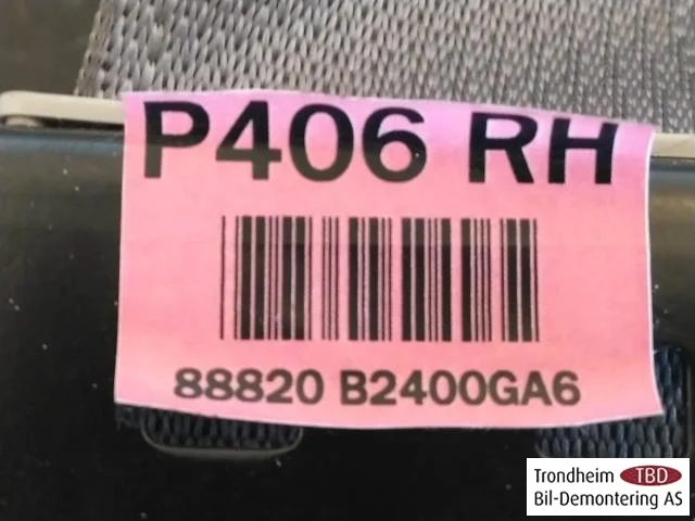 Kia SOUL 2009- Biztonsági öv, első, jobb nézet 3