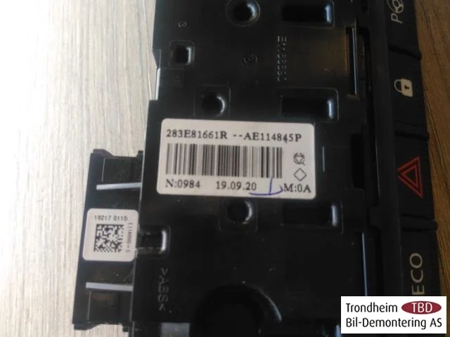 Renault ZOE/E- TECH 2013--> Other switches view 3