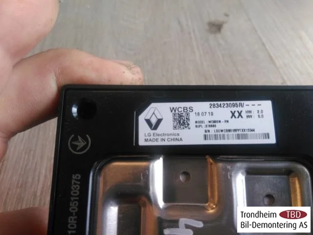 Renault ZOE/E- TECH 2013--> Vezérlőegység, egyéb nézet 2