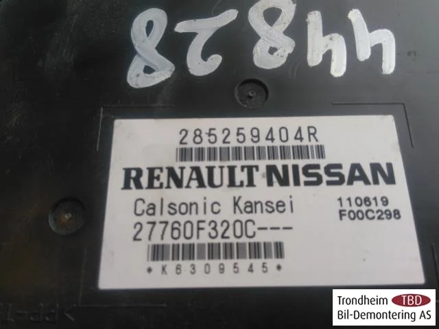 Renault ZOE/E- TECH 2013--> Vezérlőegység, egyéb nézet 2