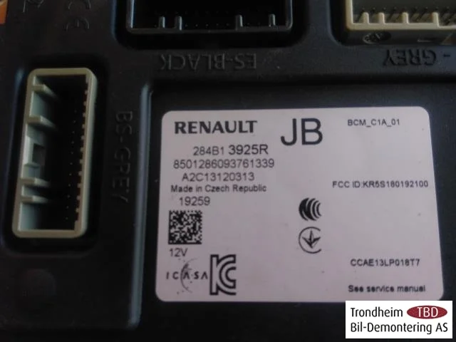 Renault ZOE/E- TECH 2013--> Vezérlőegység, klíma nézet 2