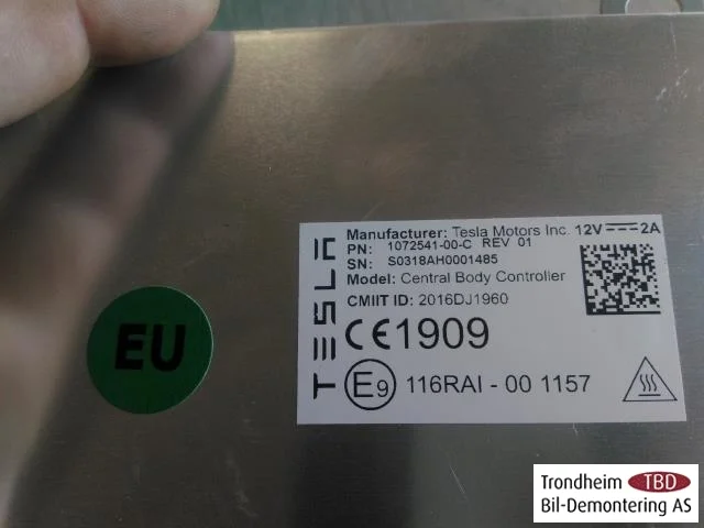 Tesla MODEL X 2016- Vezérlőegység, klíma nézet 3