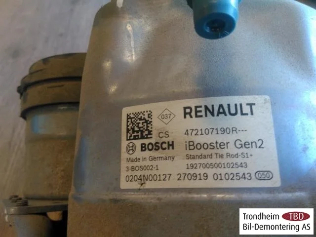 Renault ZOE/E- TECH 2013--> Fékrásegítő (szervó) nézet 3