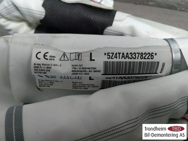 Peugeot 208/E-208 2020-> Légzsák, oldalsó függöny, bal nézet 3