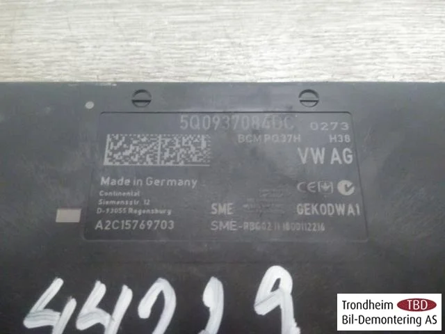 Volkswagen GOLF, E-GOLF VII 2013-20 Vezérlőegység, klíma nézet 3