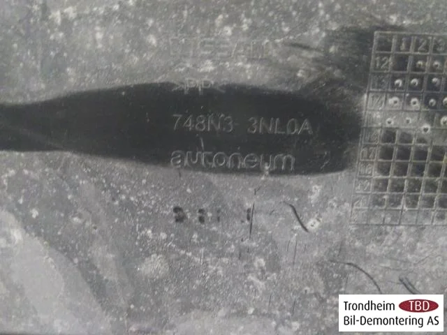 Nissan LEAF 2011-17 Alsó védőlemez (motor/váltó/padló) nézet 3