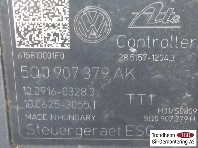 Volkswagen GOLF, E-GOLF VII 2013-20 ABS hidraulika egység (tömb) nézet 3