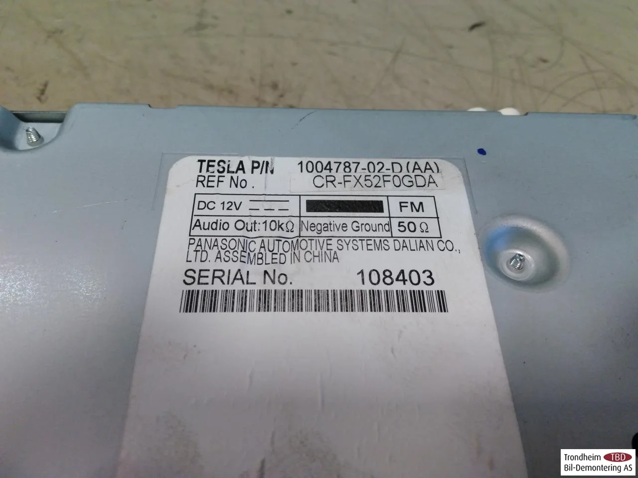 Tesla MODEL S 2013- Rádió / hifi, egyéb view 2