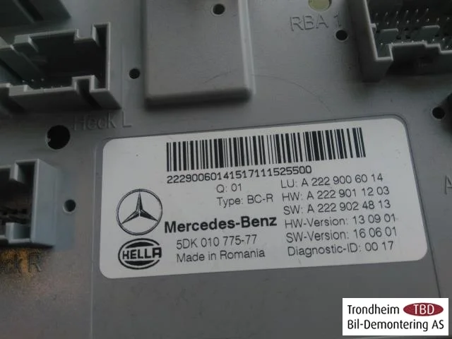 Mercedes GLC X253/C253 2015-22 Vezérlőegység, egyéb nézet 3