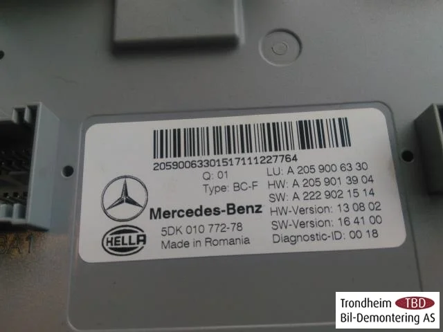 Mercedes GLC X253/C253 2015-22 Vezérlőegység, klíma nézet 3