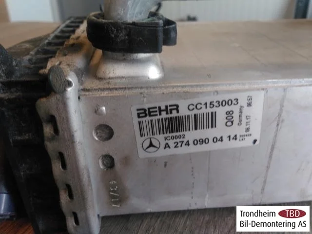 Mercedes GLC X253/C253 2015-22 Intercooler (töltőlevegő-hűtő) nézet 3