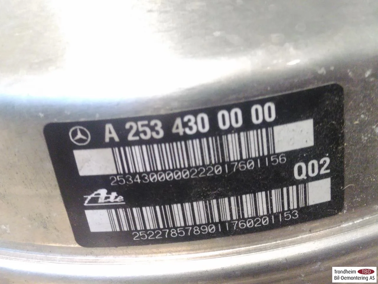 Mercedes EQC 2020- Fékrásegítő (szervó) nézet 3