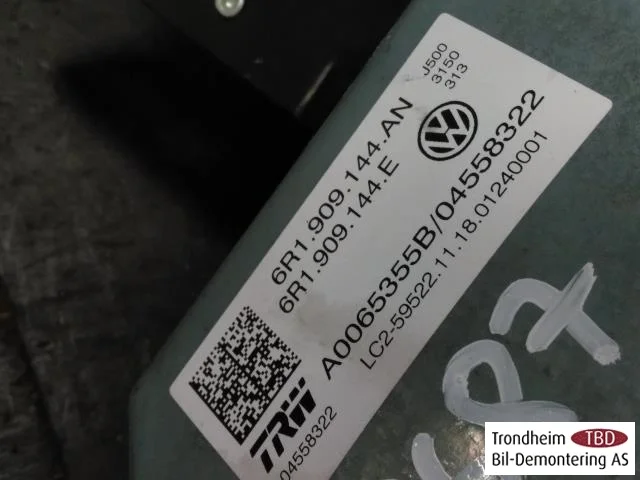 Volkswagen UP!, E-UP! Ansamblu coloană de direcție cu servodirecție vedere 3