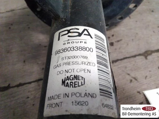 Peugeot 208/E-208 2020-> Amortizor tip McPherson, față stânga vedere 3