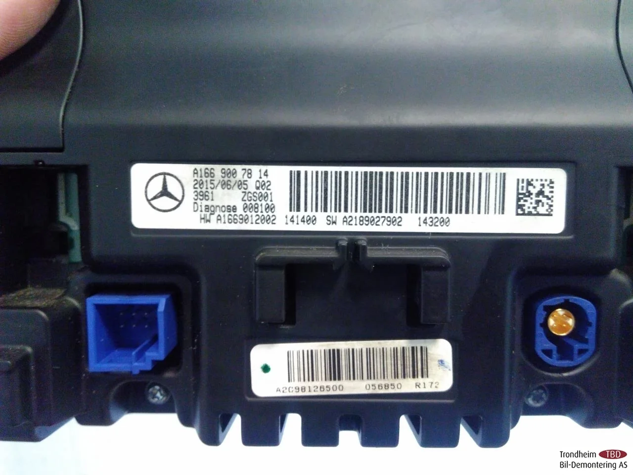 Mercedes B 180-200 W246/W242 2012-19 GPS navigáció nézet 3