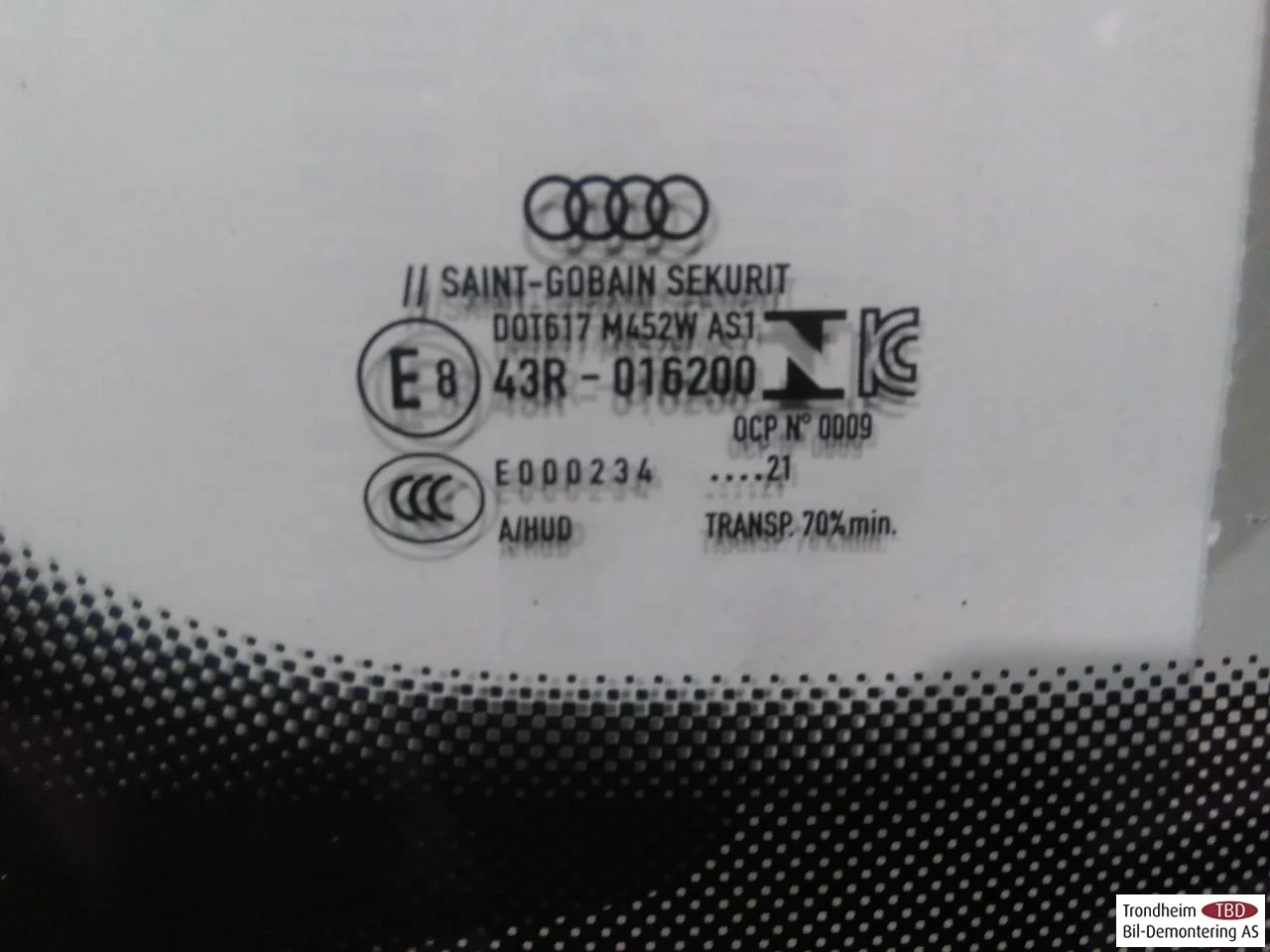 Audi E-TRON GT FW 2021- Szélvédő nézet 3