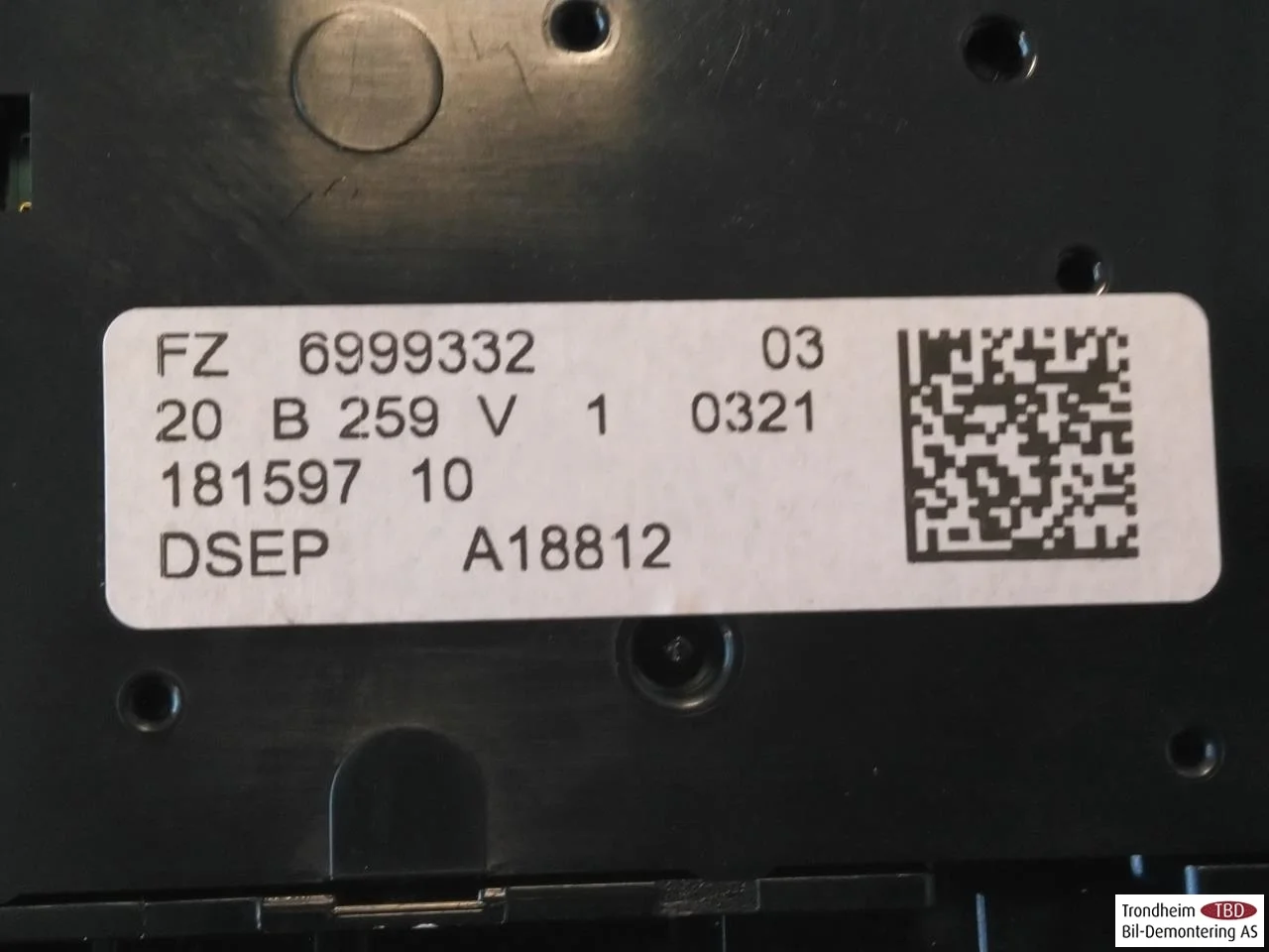 BMW I3 I01 2013-22 Tetővilágítás (belső lámpa) nézet 3