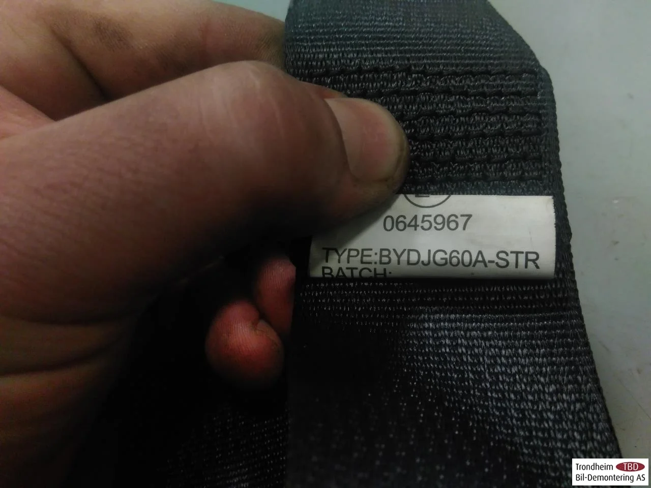 Byd TANG 2021->> Rear left seat belt view 4