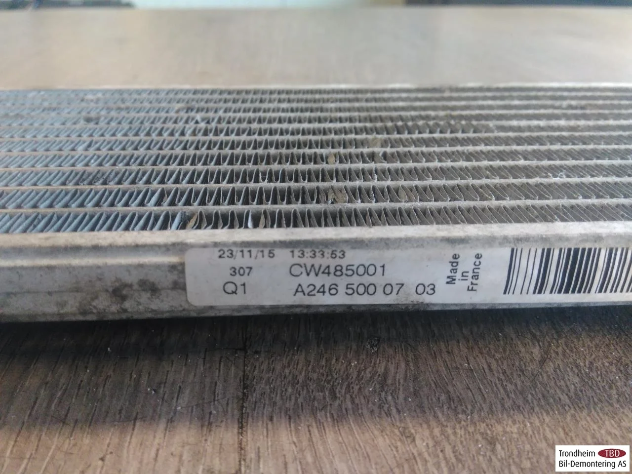 Mercedes B 180-200 W246/W242 2012-19 Hűtő, automata váltós nézet 3