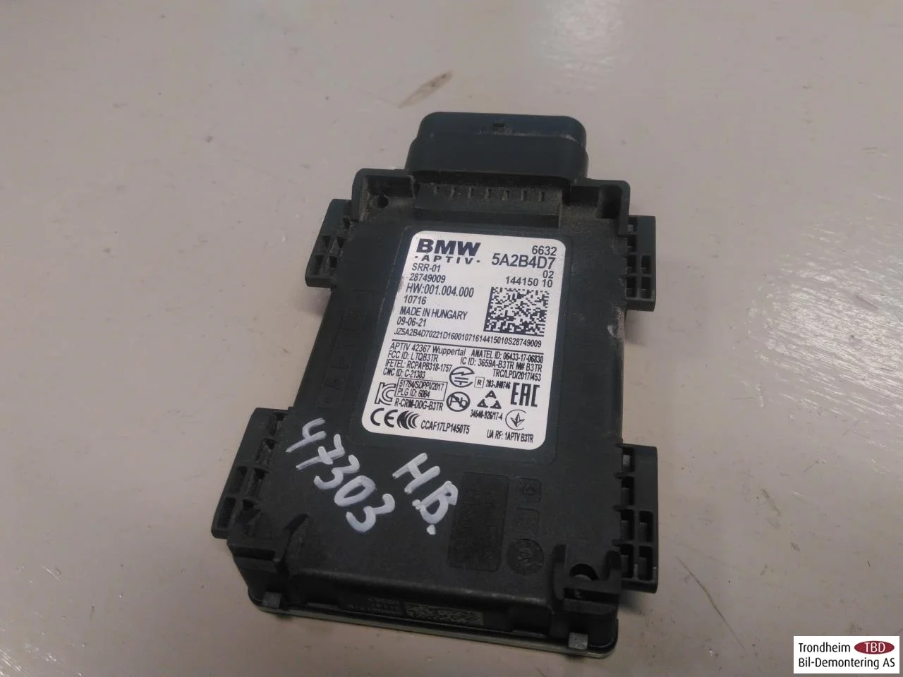 BMW IX3 G08 2021-25 Senzor protecție activă la coliziune vedere 2