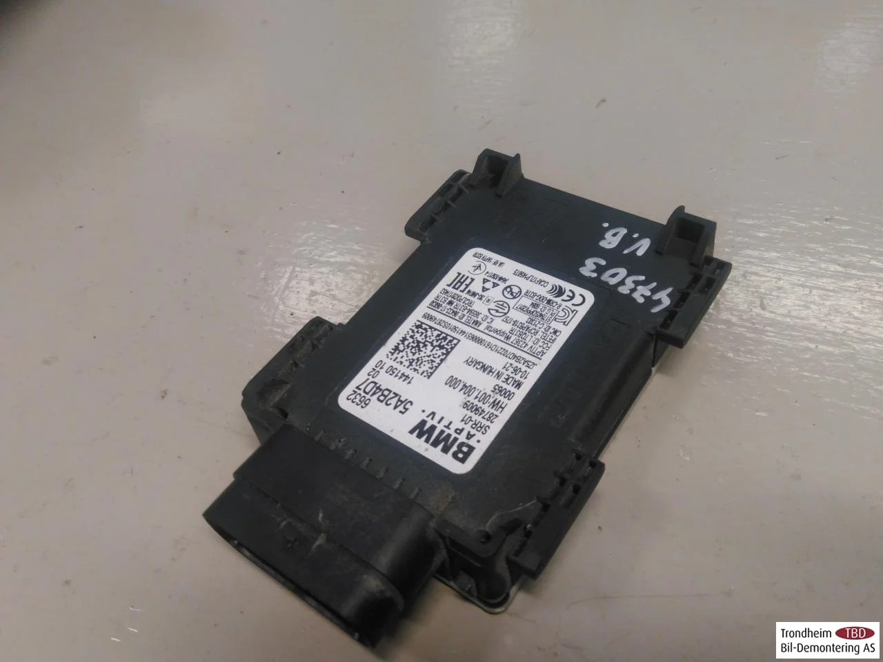 BMW IX3 G08 2021-25 Aktív ütközésvédelem érzékelő nézet 2