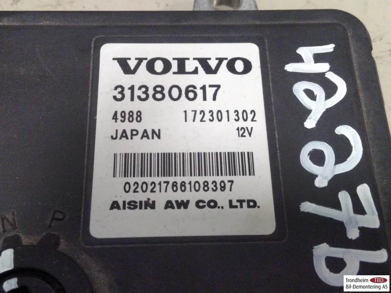 Volvo XC90/RECHARGE 2016-> Vezérlőegység, váltó nézet 4