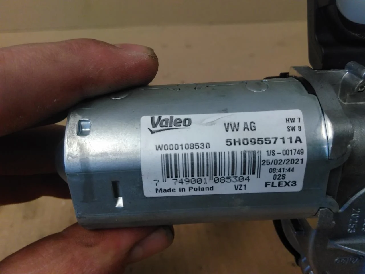 Volkswagen ID.4 2021- Motor ștergător hayon vedere 3