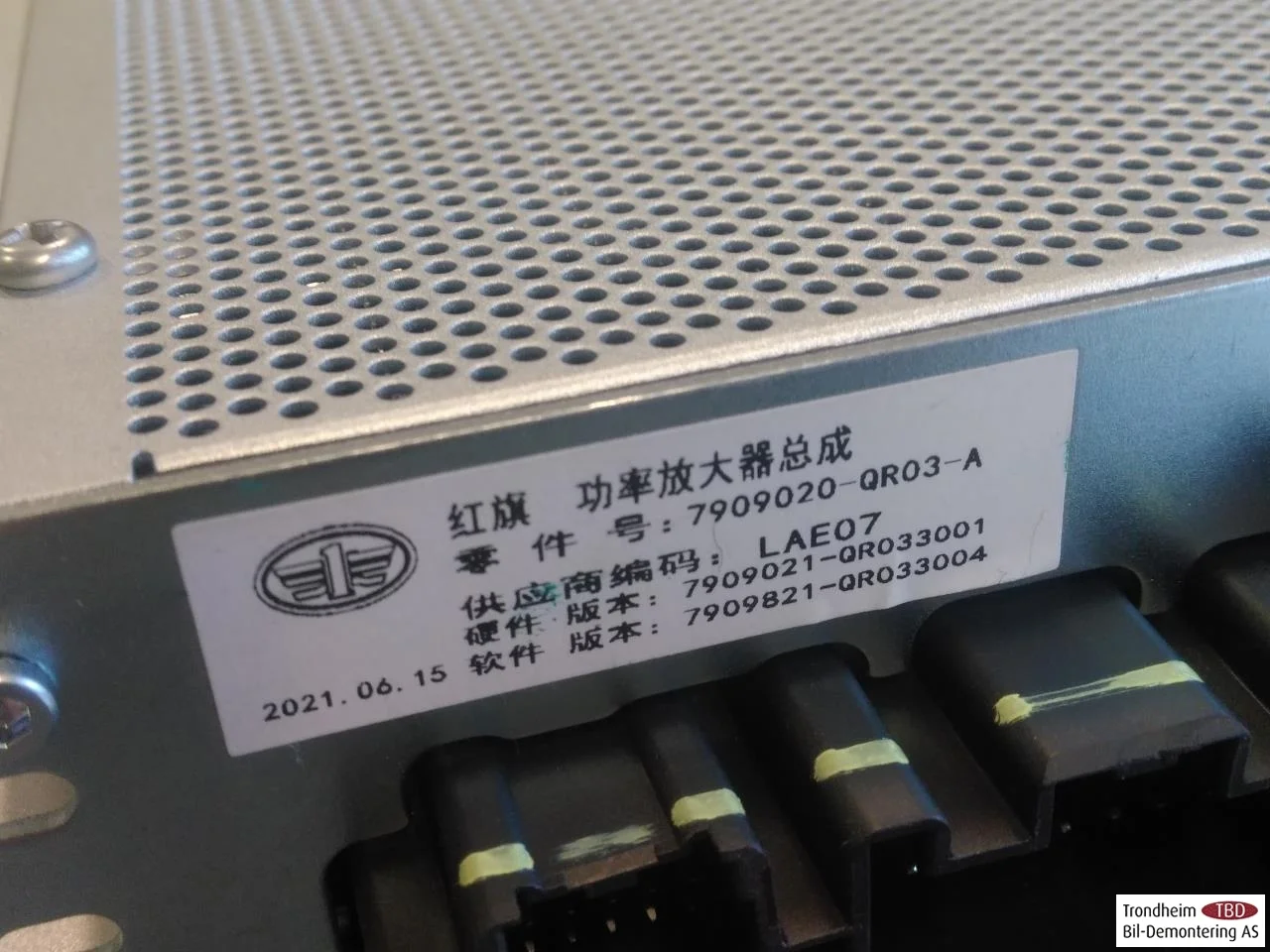 Hongqi E-HS9 2022- Radio / hi-fi amplifier view 3