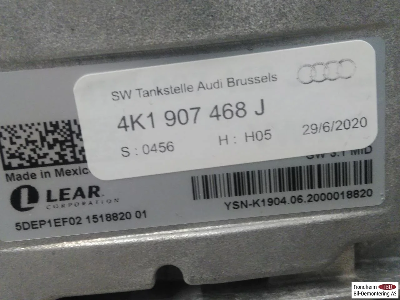 Audi E-TRON, S GE 2019- Vezérlőegység, egyéb nézet 3