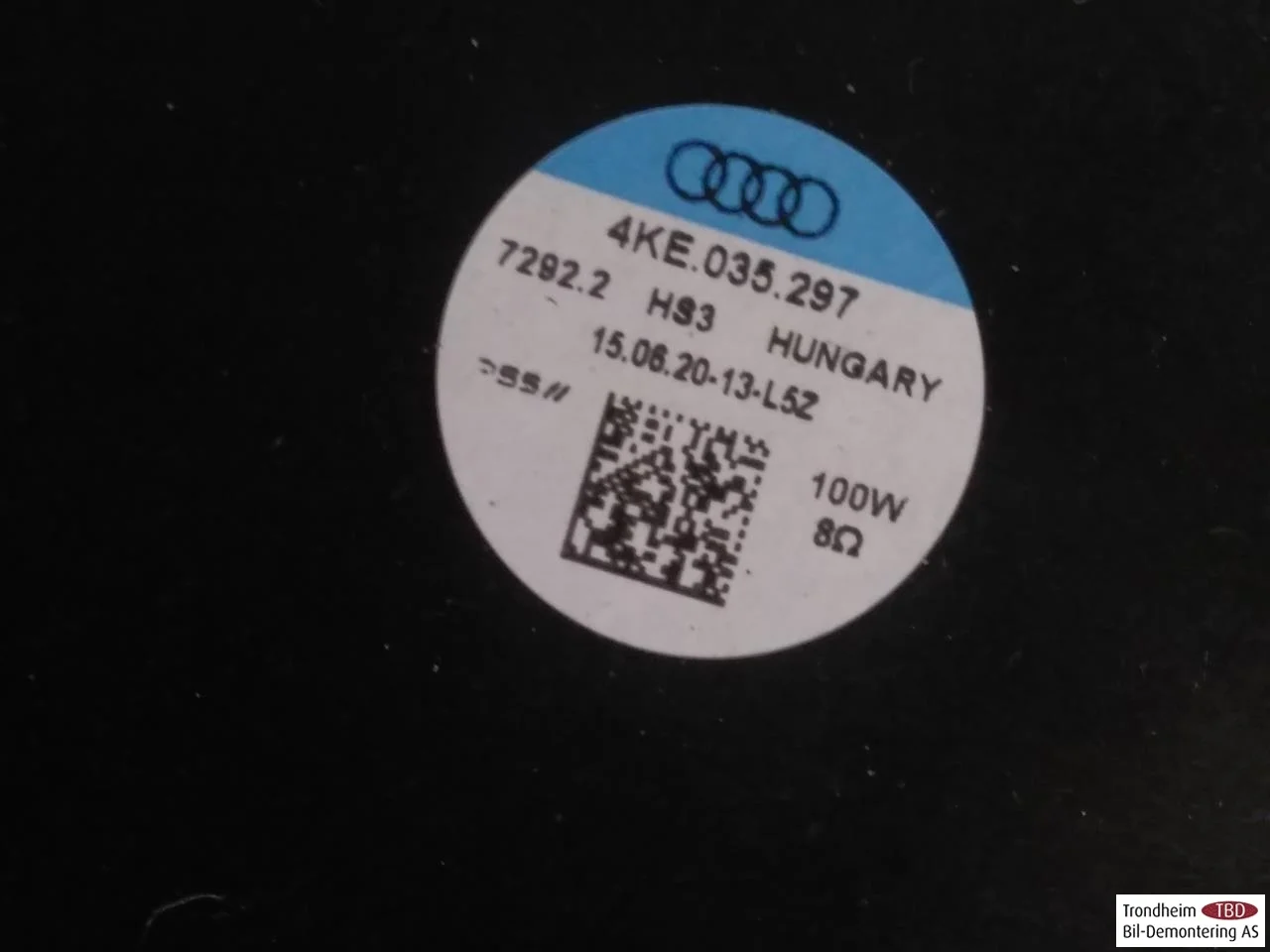 Audi E-TRON, S GE 2019- Speaker view 2