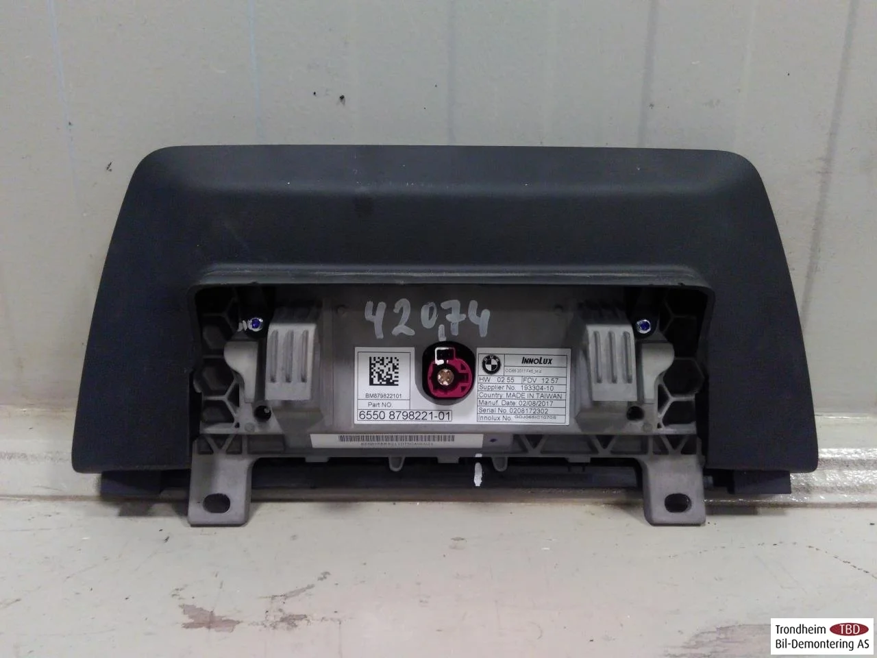 BMW 2 F45 ACTIVE TOURER 2014-21 GPS navigáció nézet 3