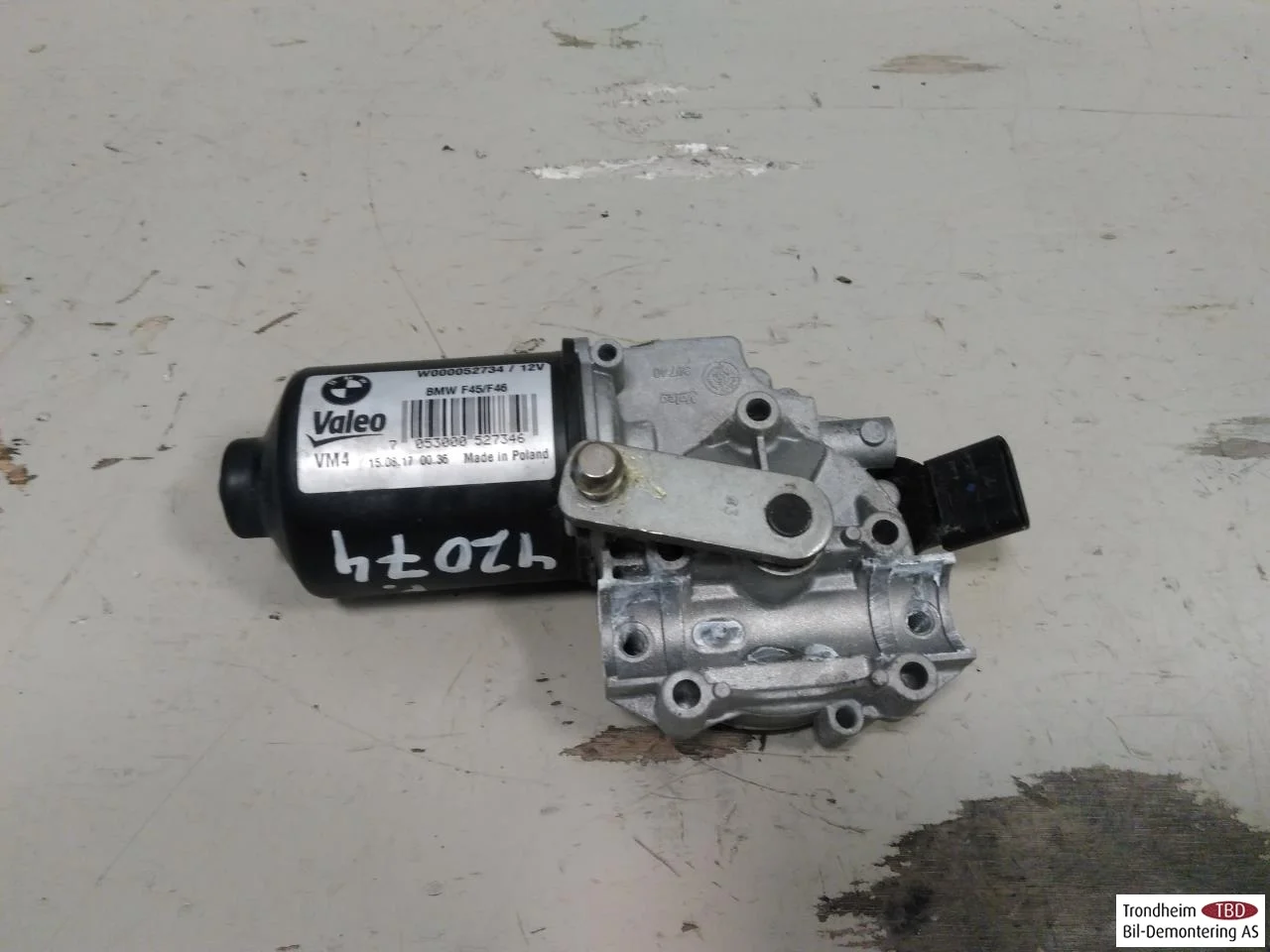 BMW 2 F45 ACTIVE TOURER 2014-21 Ablaktörlő motor, szélvédő
