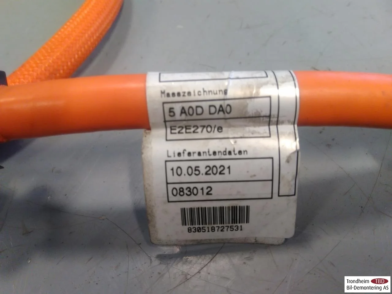 BMW IX3 G08 2021-25 Fascicul de cabluri, înaltă tensiune vedere 4