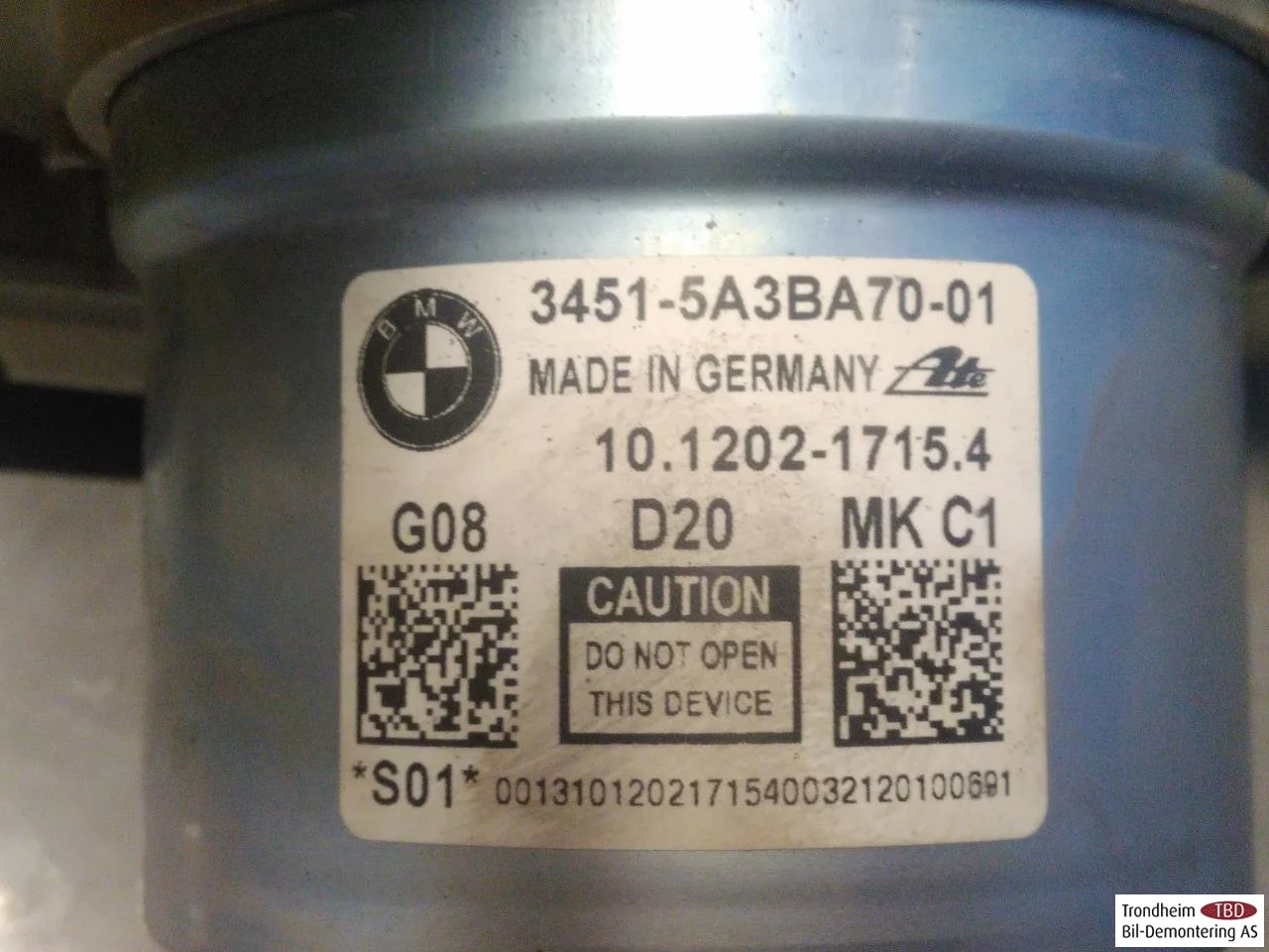 BMW IX3 G08 2021-25 ABS hydraulic unit view 4