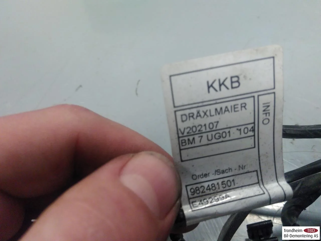 BMW IX3 G08 2021-25 Kábelköteg nézet 3