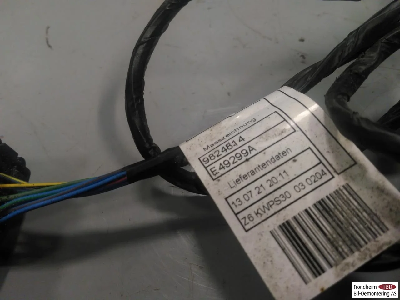 BMW IX3 G08 2021-25 Kábelköteg nézet 4