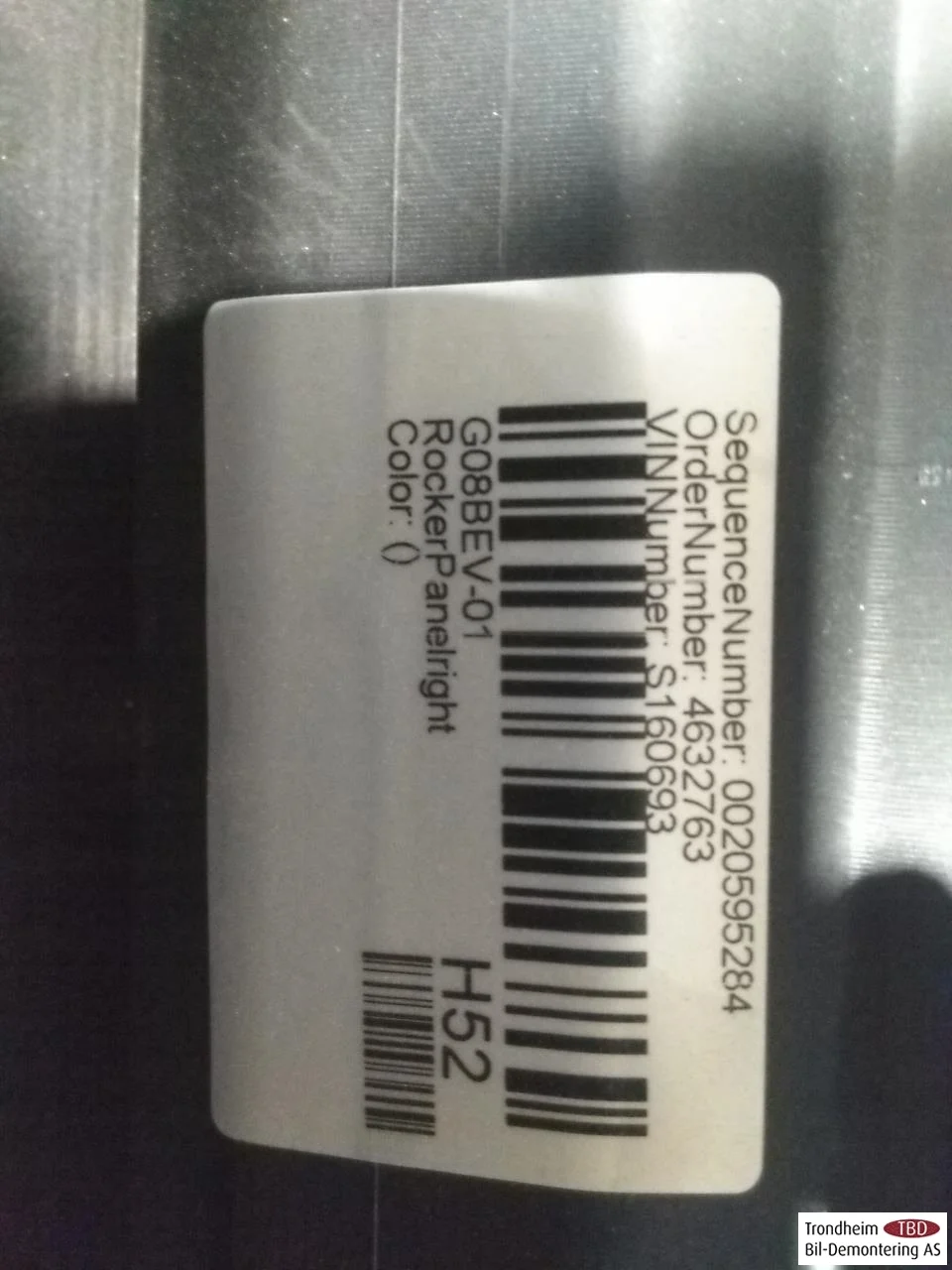 BMW IX3 G08 2021-25 Küszöb burkolat, bal nézet 4
