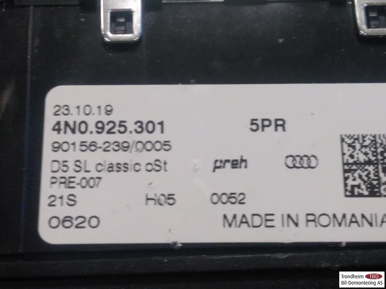 Audi E-TRON, S GE 2019- Egyéb kapcsolók nézet 4
