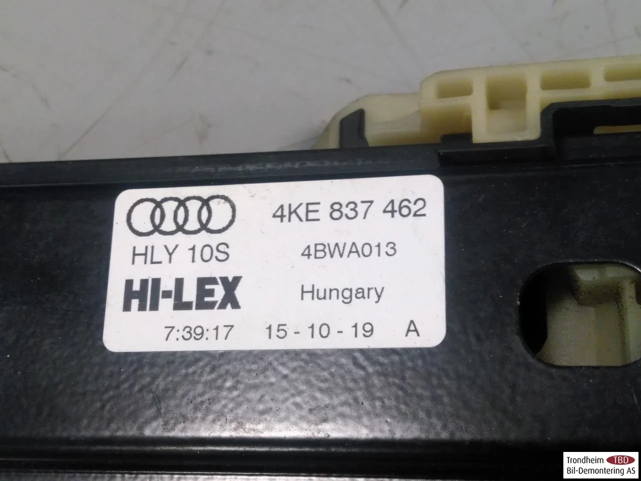 Audi E-TRON, S GE 2019- Electric window regulator, complete view 3