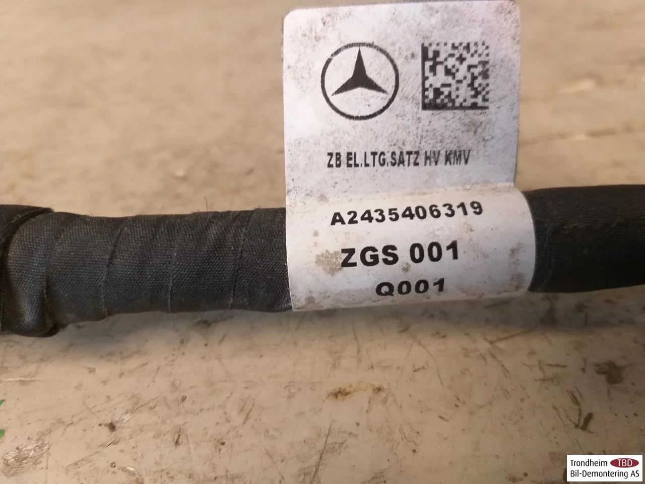 Mercedes EQA H243 2021- Kábelköteg, nagyfeszültségű nézet 3