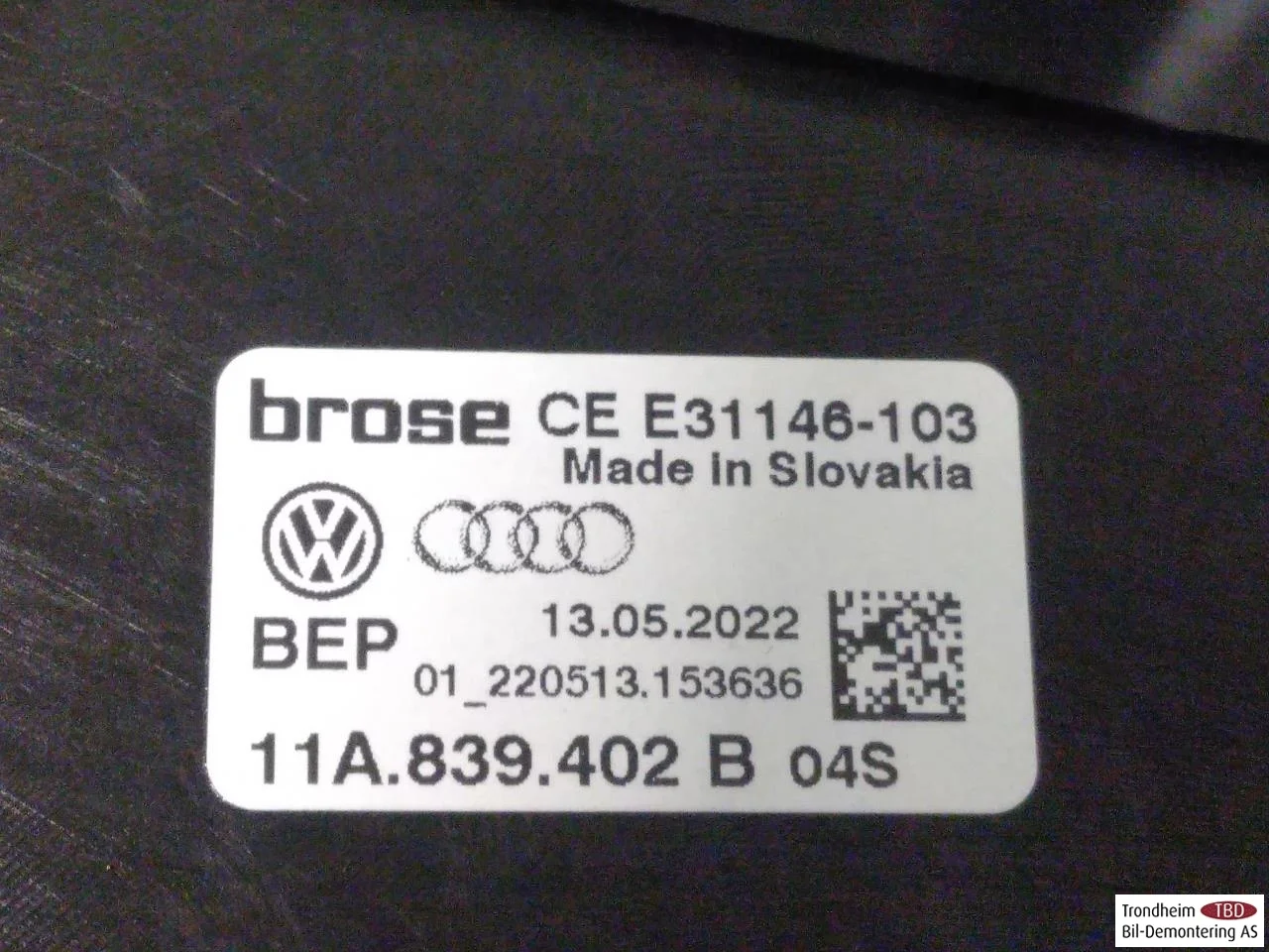 Volkswagen ID.5 2022- Elektromos ablakemelő, komplett nézet 3