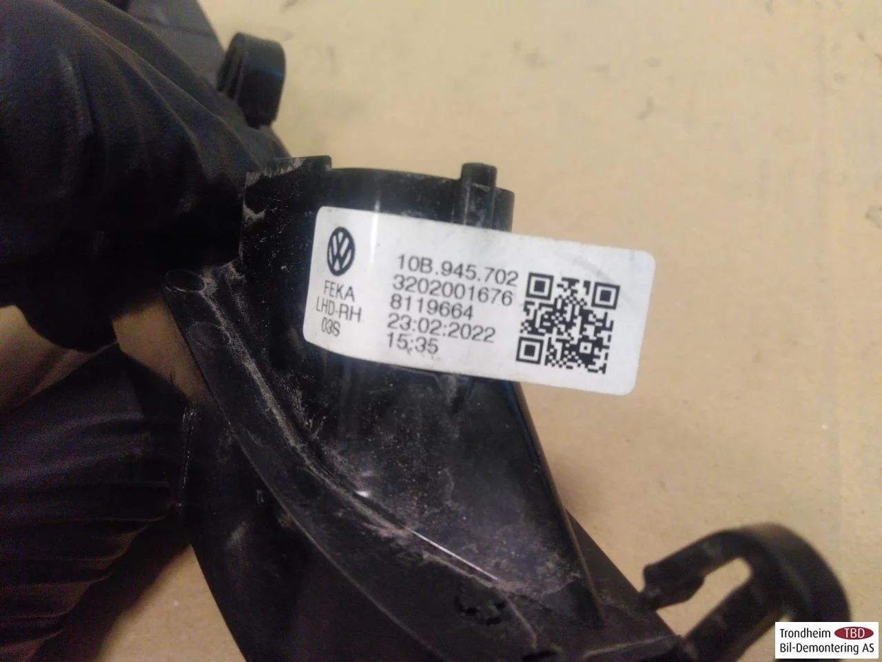 Volkswagen ID.3 2021- Fényvisszaverő lemez / rendszámtartó nézet 3