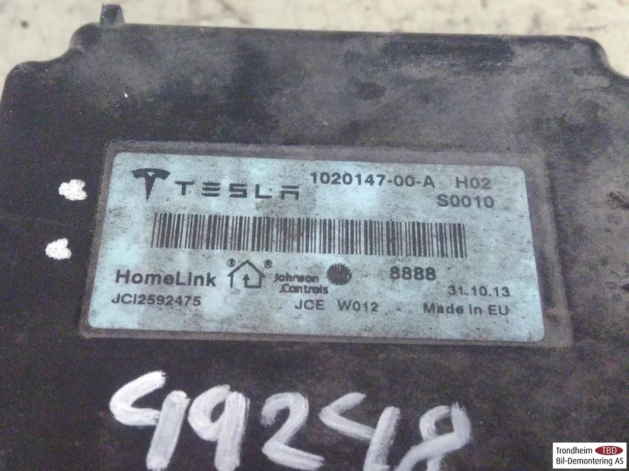 Tesla MODEL S 2013- Vezérlőegység, egyéb nézet 4