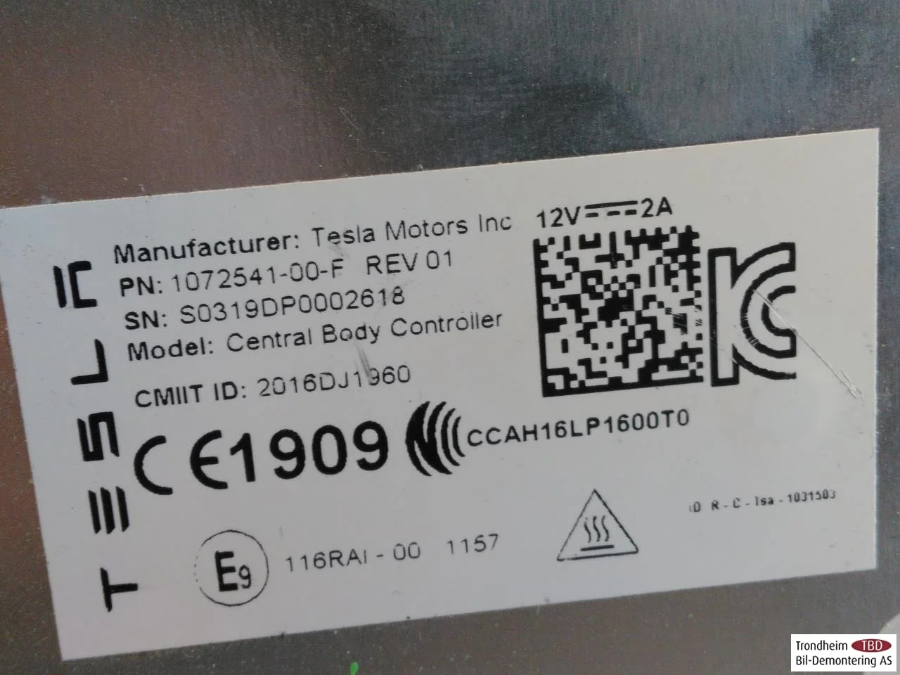 Tesla MODEL X 2016- Vezérlőegység, klíma nézet 3