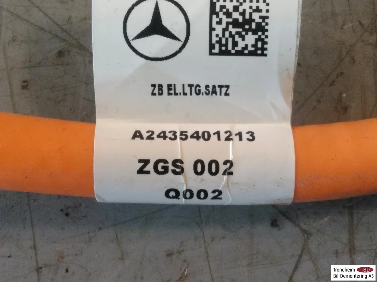 Mercedes EQA H243 2021- Fascicul de cabluri, înaltă tensiune vedere 3