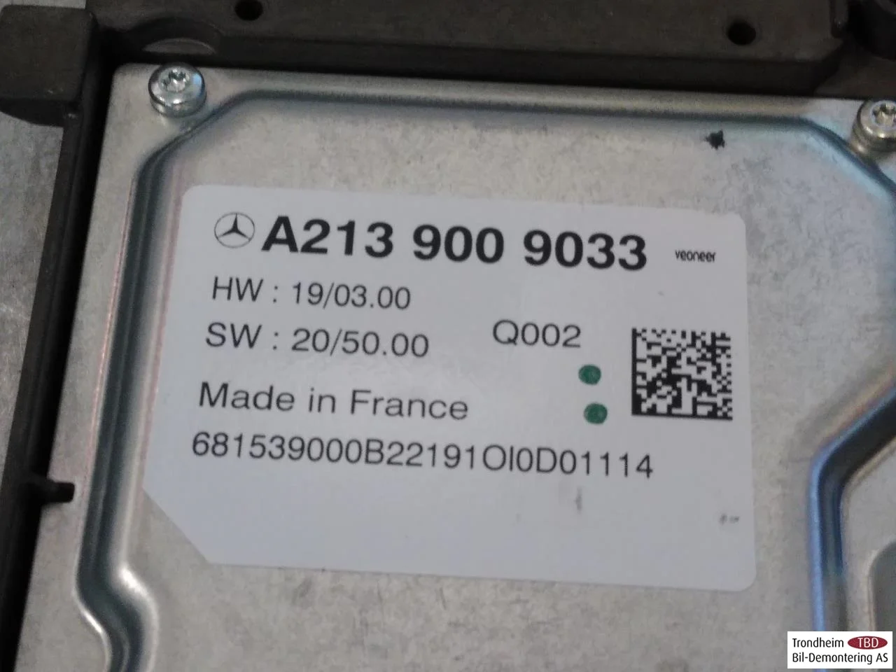 Mercedes EQA H243 2021- Vezérlőegység, autopilot nézet 3