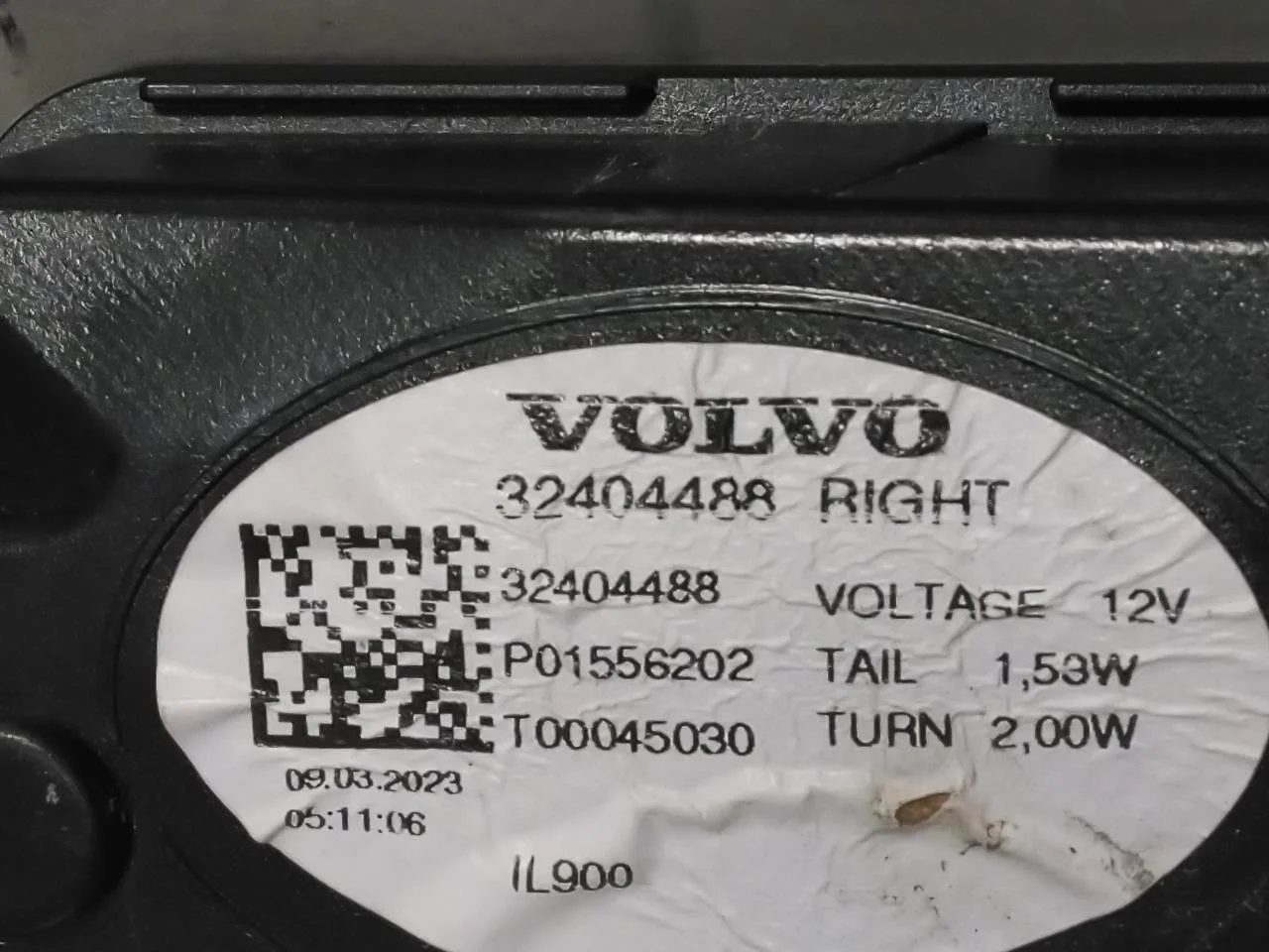 Volvo C40/RECHARGE 2021-> Lampă spate dreapta pe hayon, interioară vedere 3