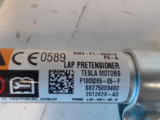 Tesla MODEL X 2016- Biztonsági öv csat / rögzítő nézet 2